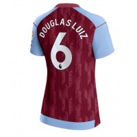 Dres Aston Villa Douglas Luiz #6 Domáci pre Ženy 2023-24 Krátky Rukáv